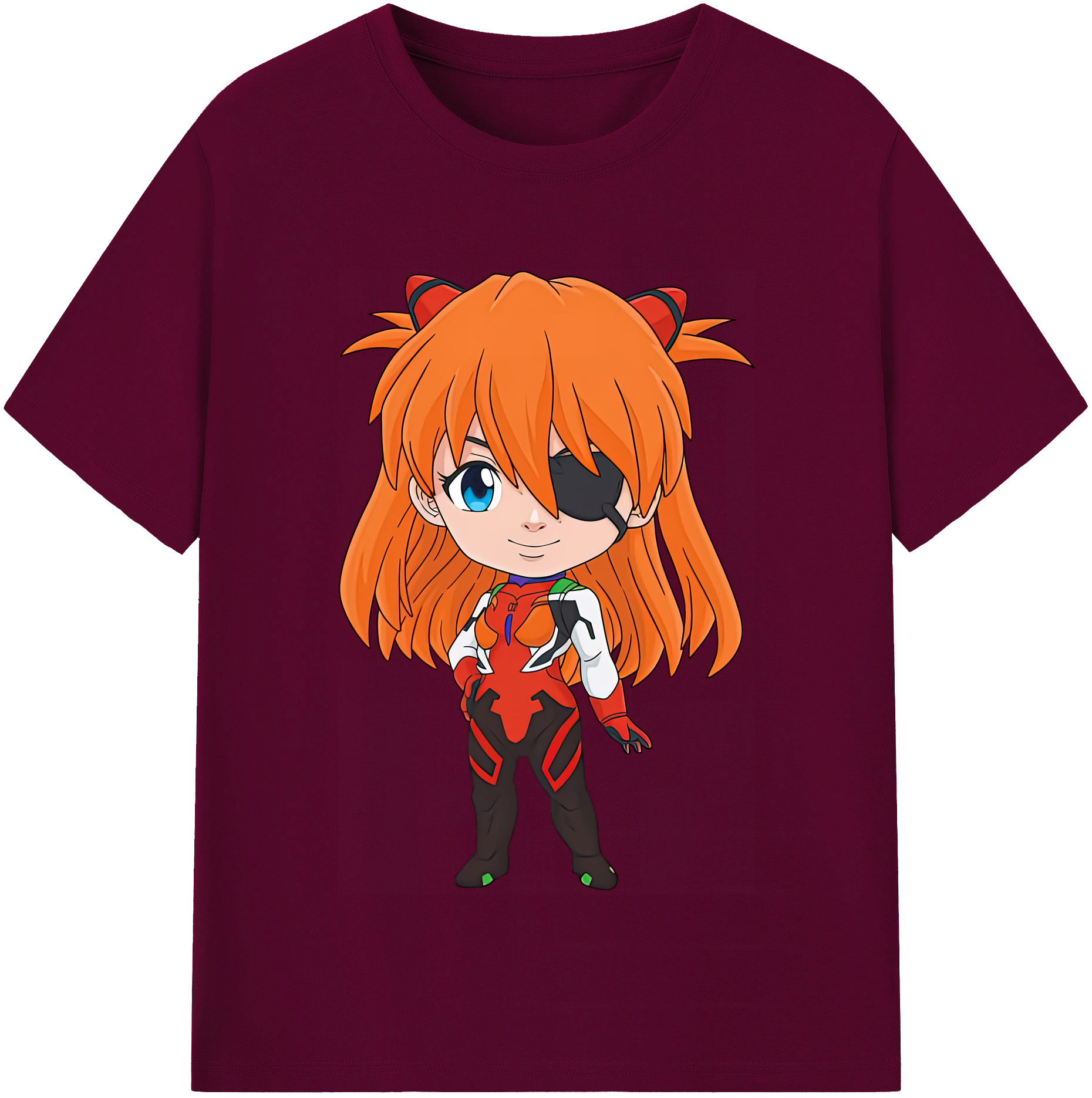 （画像用） EVA 新世紀エヴァンゲリオン レディースカジュアルプリントTシャツ（綿100％）